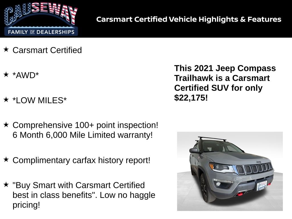 Certified 2021 Jeep Compass Trailhawk SUV