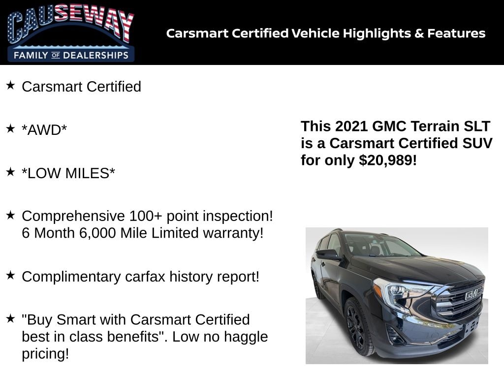 Certified 2021 GMC Terrain SLT SUV