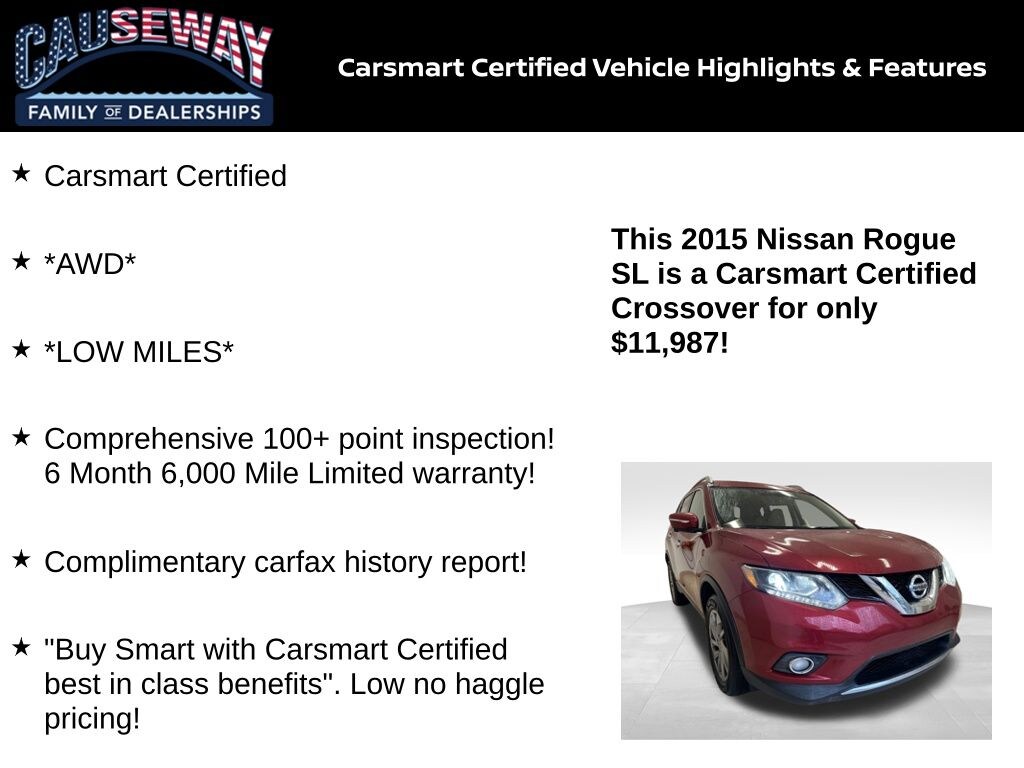 Certified 2015 Nissan Rogue SL SUV