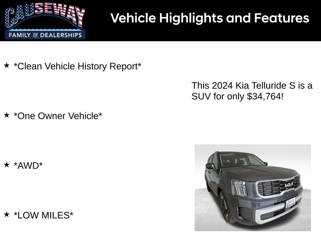 Used 2024 Kia Telluride S SUV