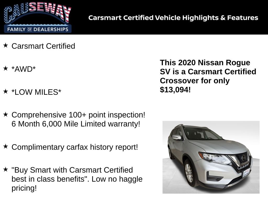 Certified 2020 Nissan Rogue SV SUV