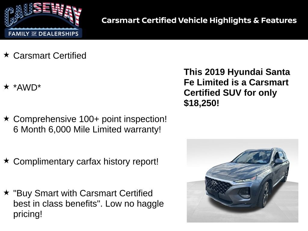 Certified 2019 Hyundai Santa Fe Limited SUV