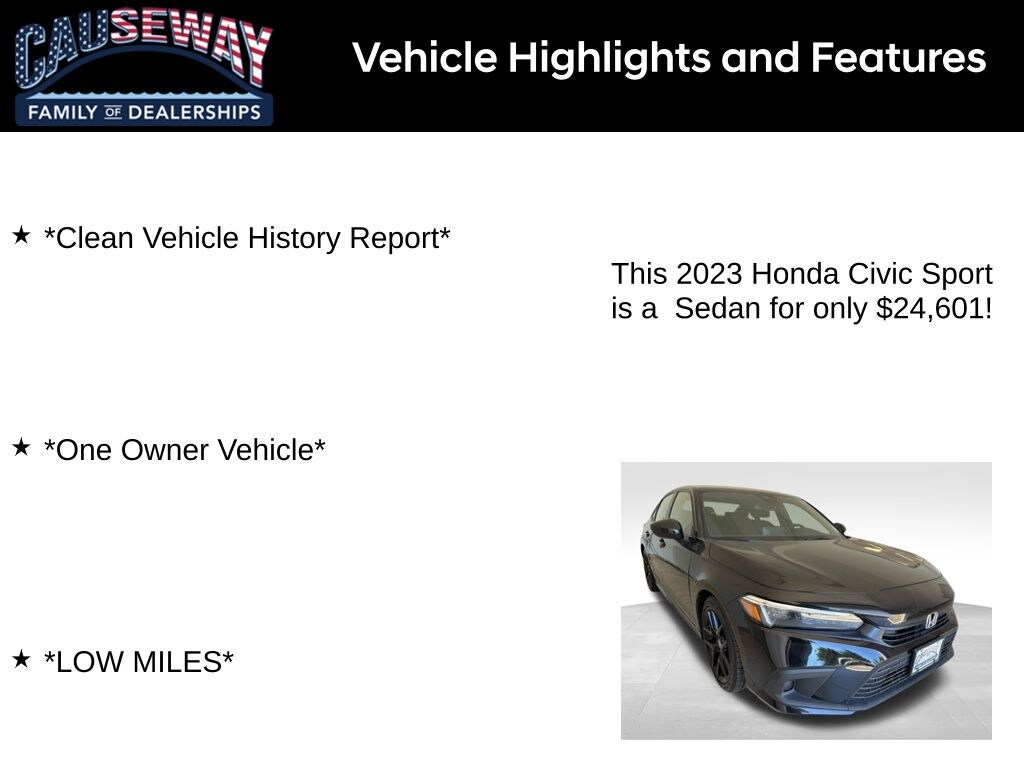 Used 2023 Honda Civic Sport Sedan