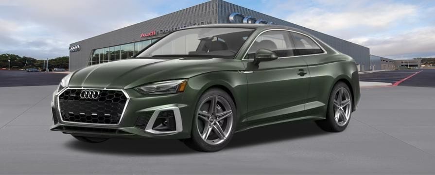 District Green Metallic 2023 Audi A5 quattro Premium Plus S Line 45 TFSI Coupe AWD Coupe All-Wheel Drive 7-Speed Automatic