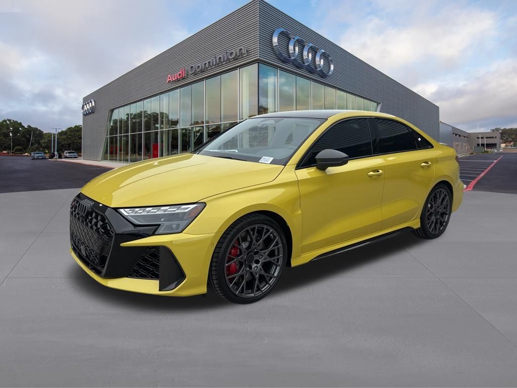 Python Yellow Metallic 2026 Audi RS 3 2.5T quattro Sedan All-Wheel Drive 7-Speed Automatic