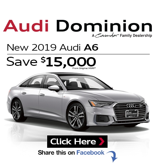 New 2019 Audi A6 at Audi Dominion