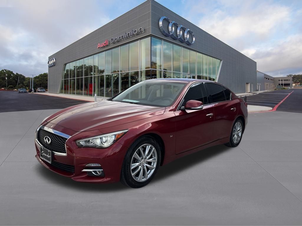 Red (Venetian Ruby) 2015 INFINITI Q50 Sedan Rear-Wheel Drive 7-Speed Automatic