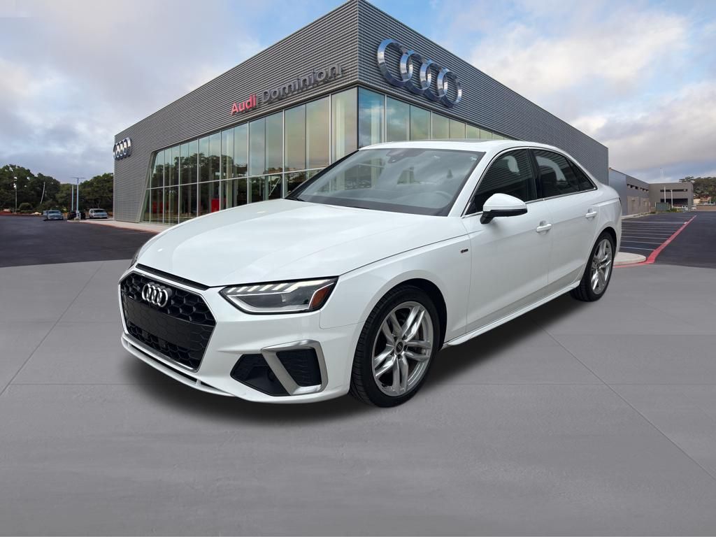 Ibis White 2023 Audi A4 quattro Premium Plus S Line 45 TFSI AWD Sedan All-Wheel Drive 7-Speed Automatic