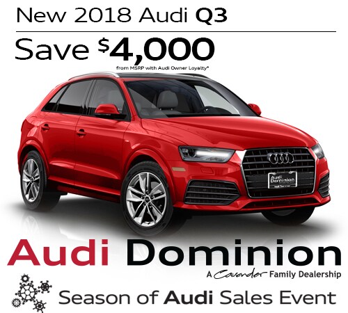 New 2018 Audi Q3 at Audi Dominion