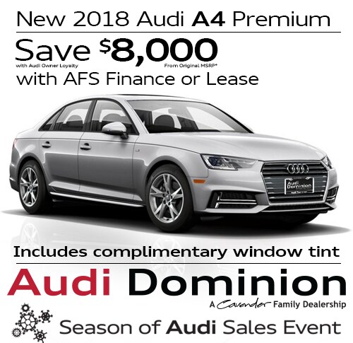 2018 Audi A4 Save 8 000