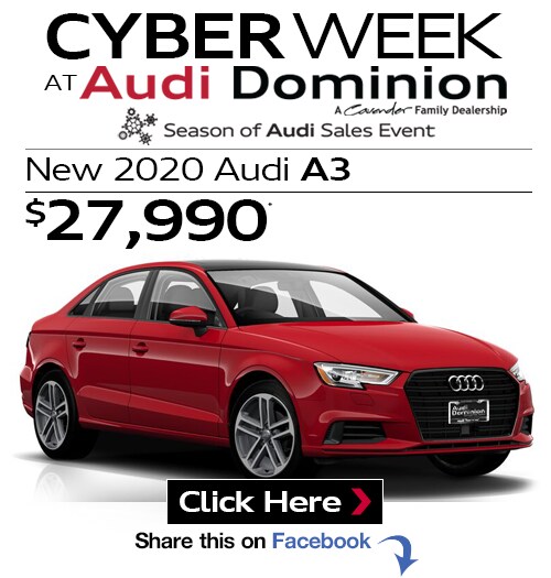 New 2020 Audi A3 at Audi Dominion