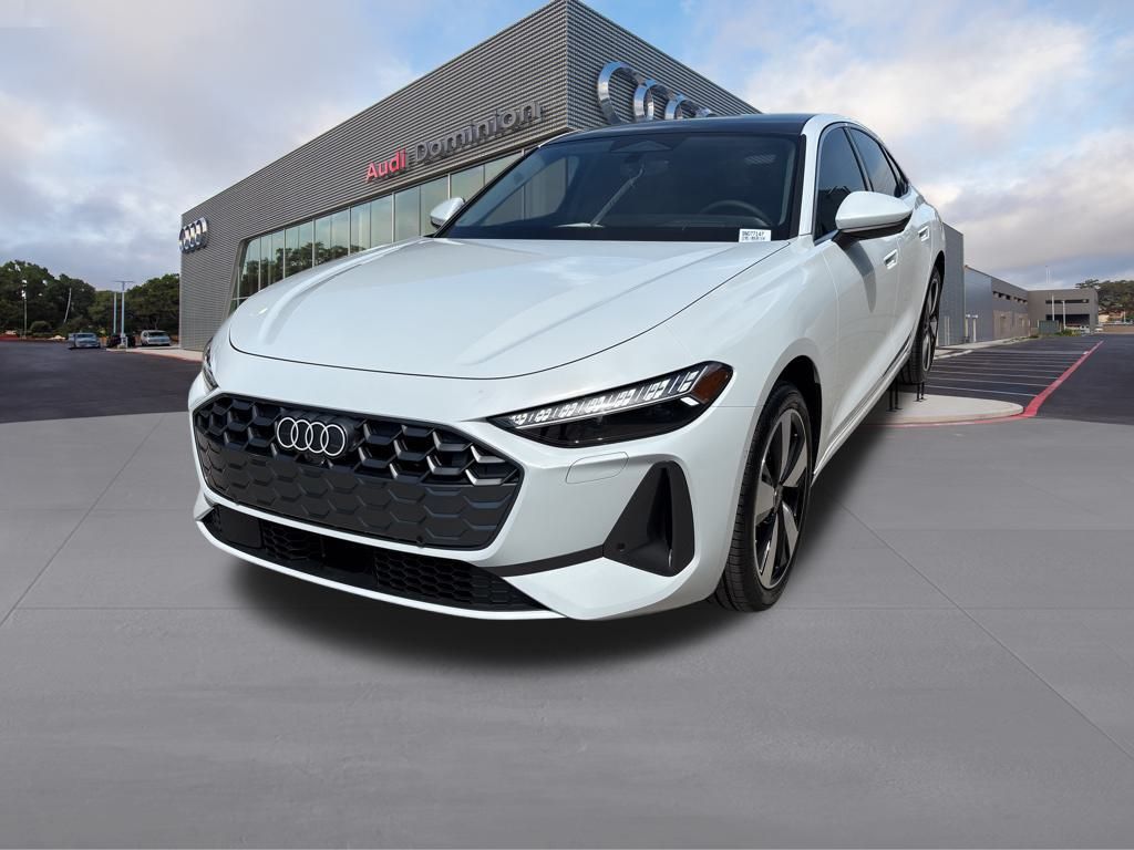 Glacier White 2025 Audi A5 quattro Premium Plus Sedan Sedan All-Wheel Drive