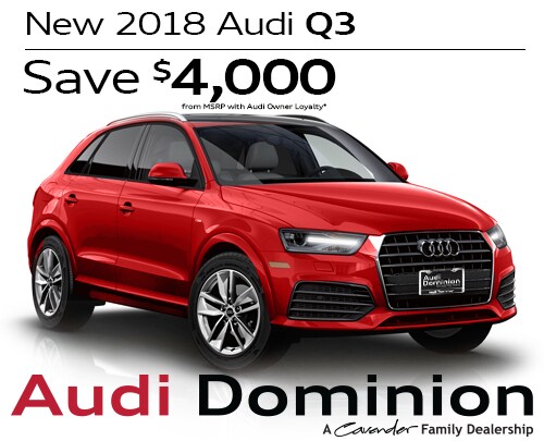 New 2018 Audi Q3 at Audi Dominion