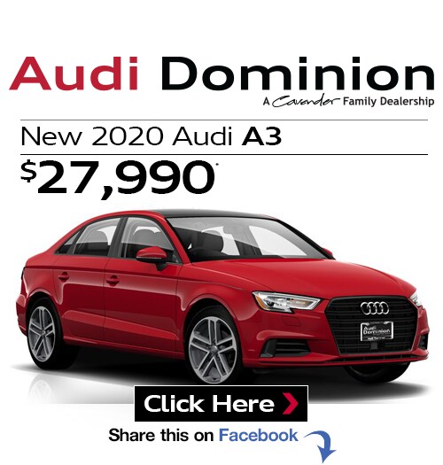 New 2020 Audi A3 at Audi Dominion