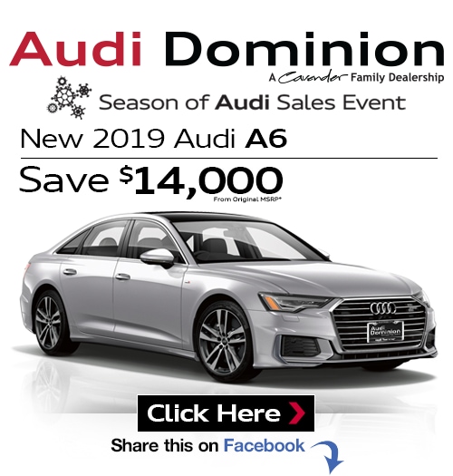 New 2019 Audi A6 at Audi Dominion
