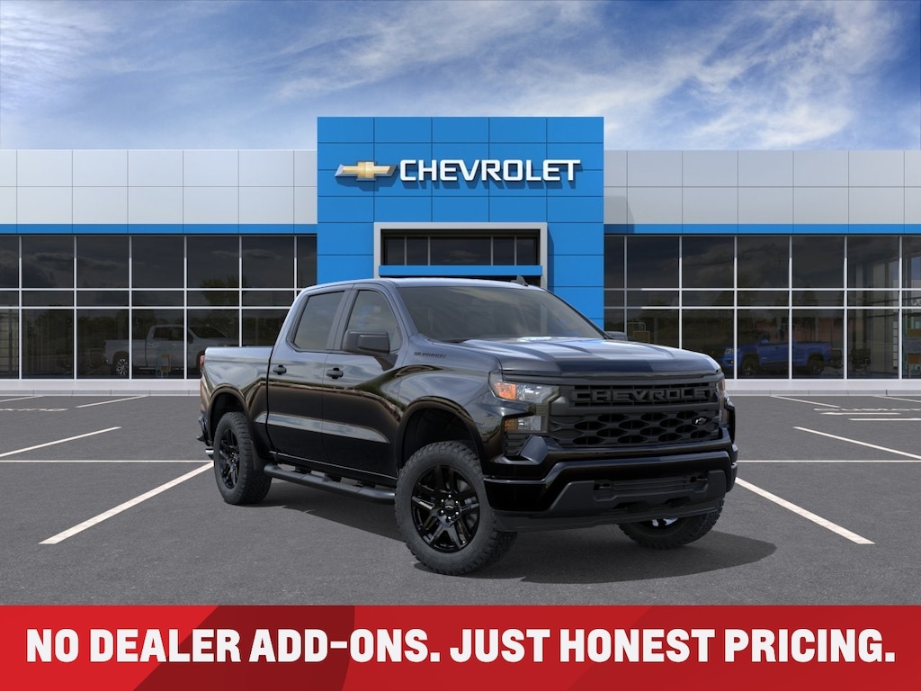 New 2026 Chevrolet Silverado 1500 Custom Blackout Truck