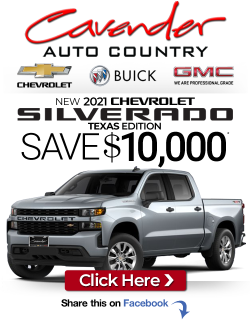 Click Here for Availability and Pricing from Cavender Auto Country