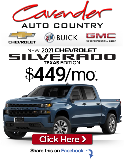 Click Here for Availability and Pricing from Cavender Auto Country