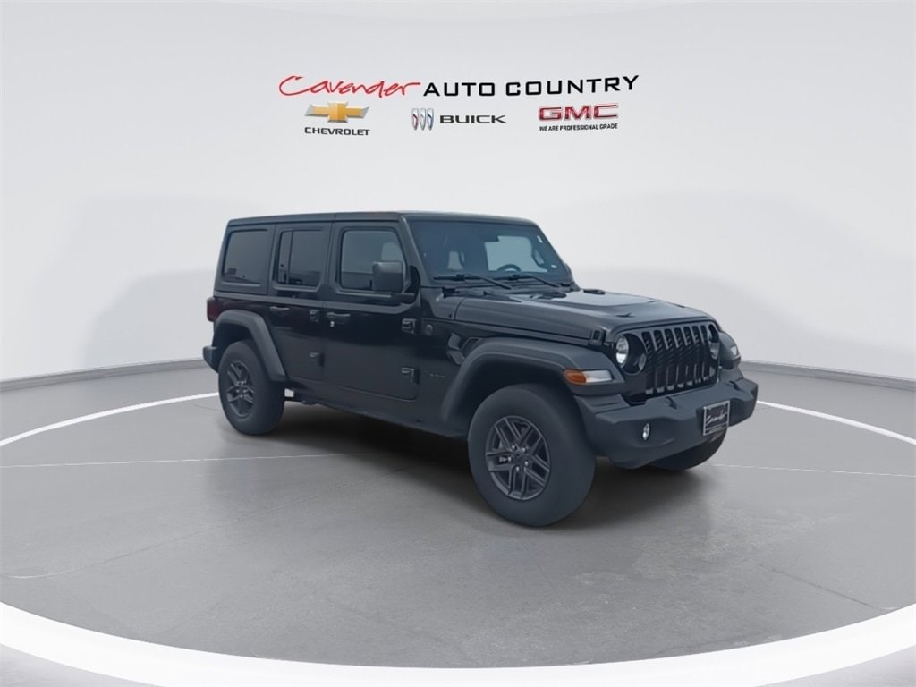 Used 2024 Jeep Wrangler 4-Door Sport S with VIN 1C4PJXDNXRW156342 for sale in Weimar, TX