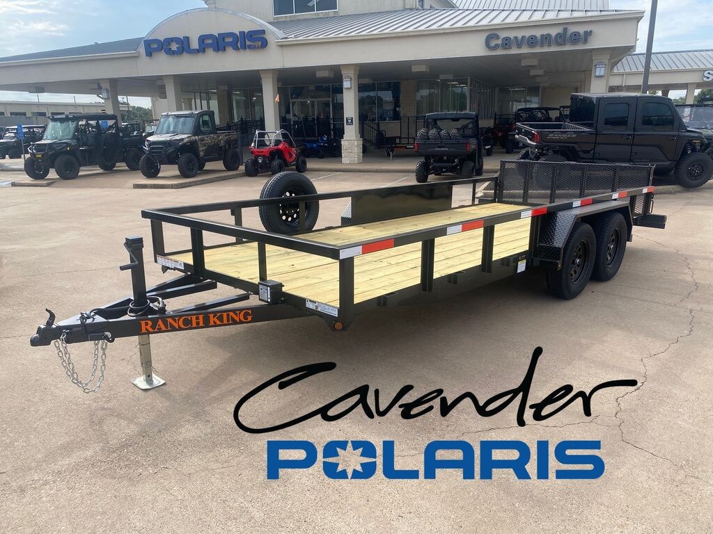 New 2026 Ranch King TC Series Tandem Axle Utility Trailer 7000# GVWR TC18610-70E Trailer