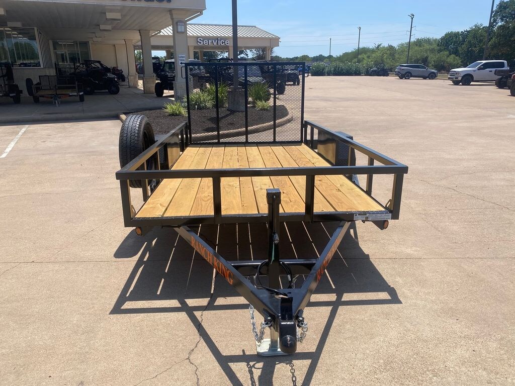 New 2026 Ranch King Weekender Single Axle Utility Trailer 12x6 WT126-24FMR Trailer