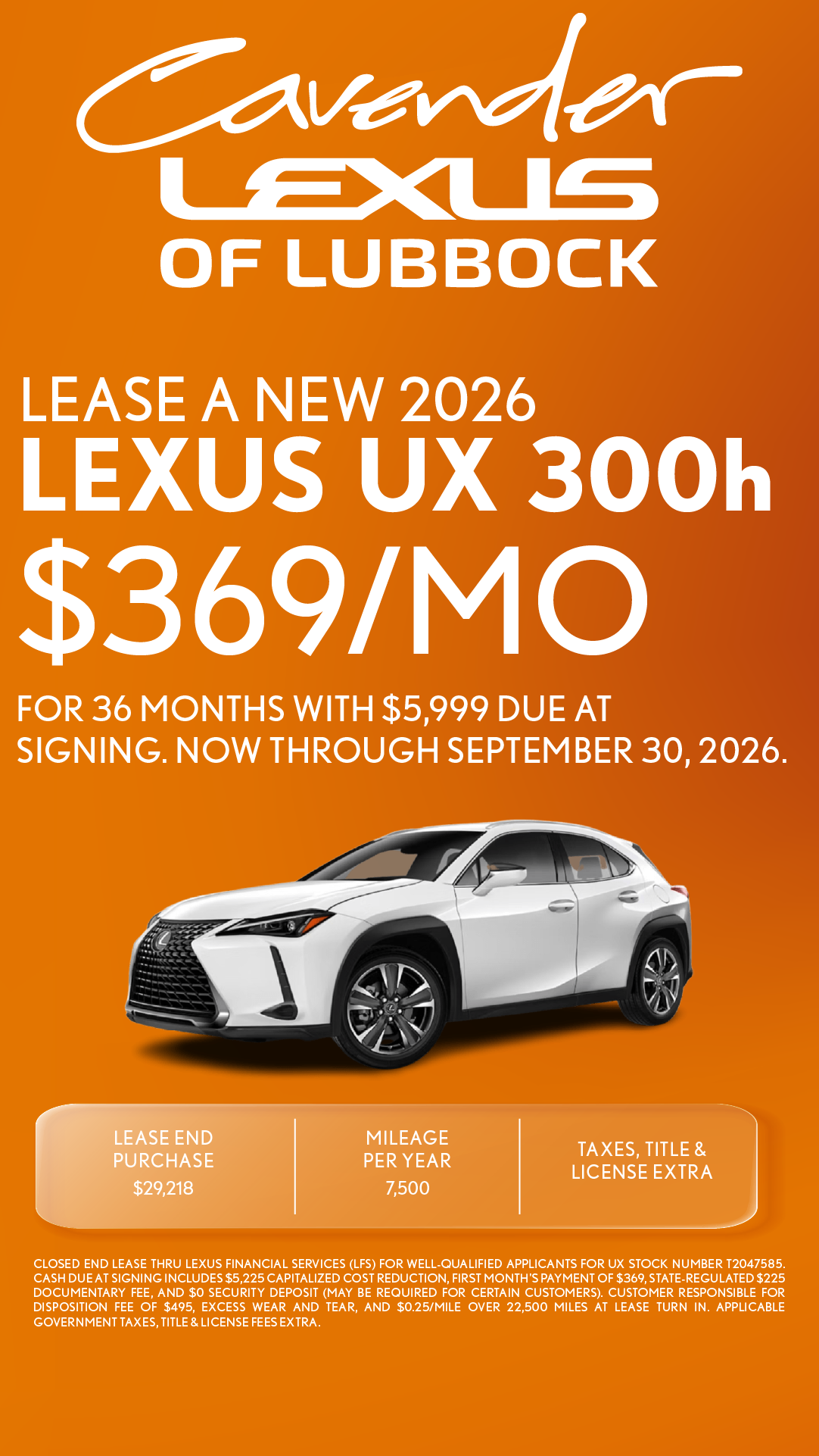 Lexus Deals Lubbock TX | Cavender Lexus near Wolfforth & Levelland