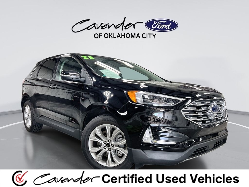 Agate Black Metallic 2023 Ford Edge SUV / Crossover All-Wheel Drive 8-Speed Automatic