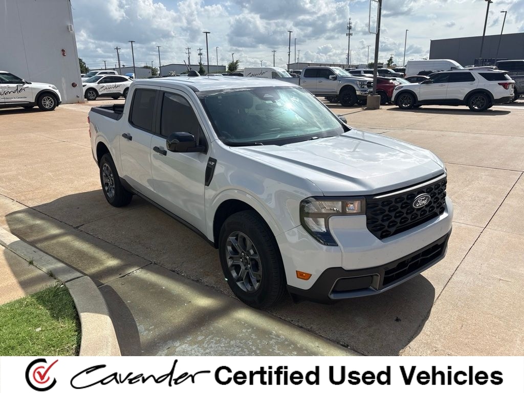 Space White Metallic 2025 Ford Maverick Pickup Truck All-Wheel Drive Continuously Variable Transmission