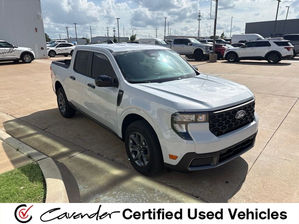Space White Metallic 2025 Ford Maverick Pickup Truck All-Wheel Drive Continuously Variable Transmission