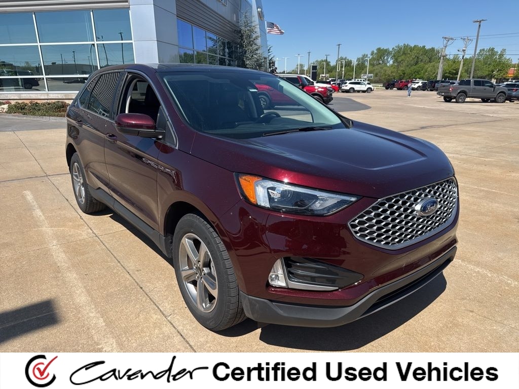 Red (Burgundy Velvet Metallic Tinted Clearcoat) 2023 Ford Edge SEL AWD SUV / Crossover All-Wheel Drive 8-Speed Automatic