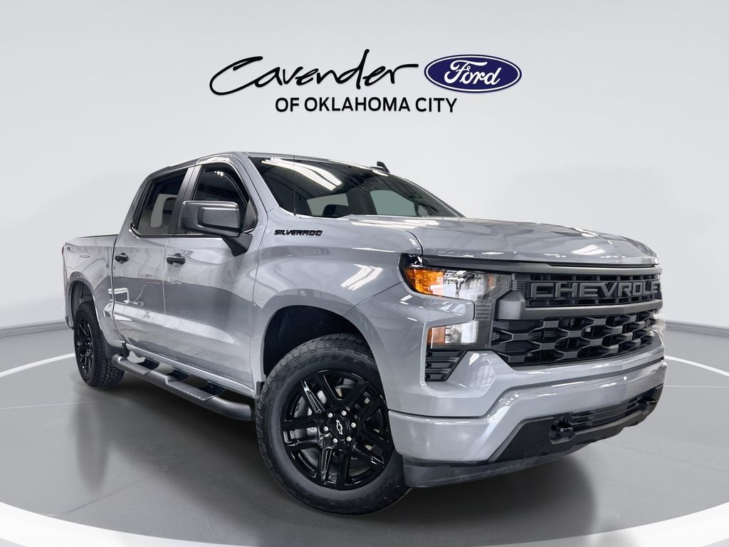 Certified 2024 Chevrolet Silverado 1500 Custom Blackout Truck