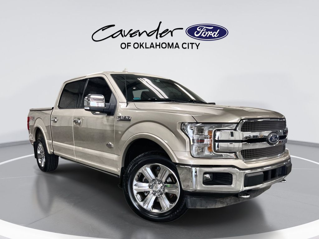 White Gold 2018 Ford F-150 Pickup Truck Four-Wheel Drive Automatic