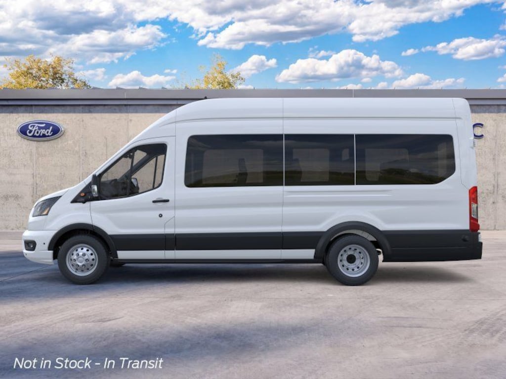 New 2026 Ford Transit Commercial Passenger Van XLT Wagon High Roof HD Ext. Van
