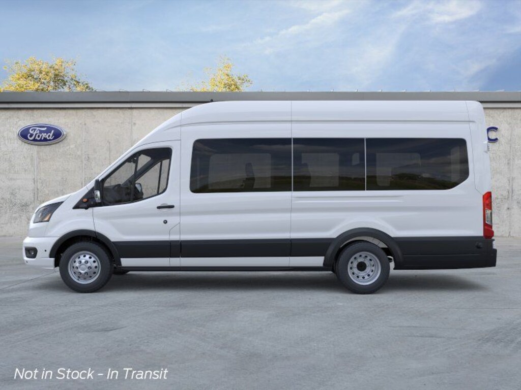New 2026 Ford Transit Commercial Passenger Van XLT Wagon High Roof HD Ext. Van