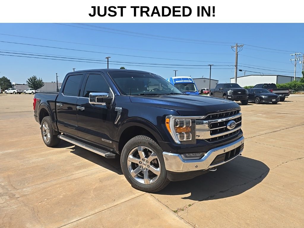 Antimatter Blue Metallic 2022 Ford F-150 Pickup Truck Four-Wheel Drive Automatic