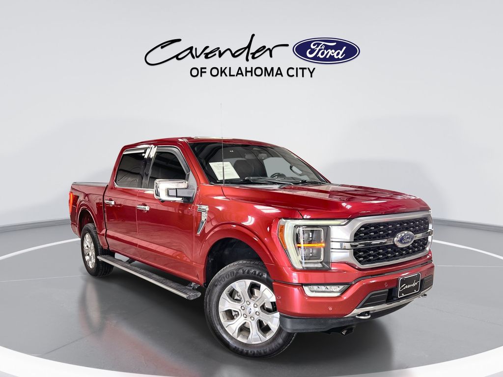 Rapid Red Metallic Tinted Clearcoat 2021 Ford F-150 Pickup Truck Four-Wheel Drive 10-Speed Automatic