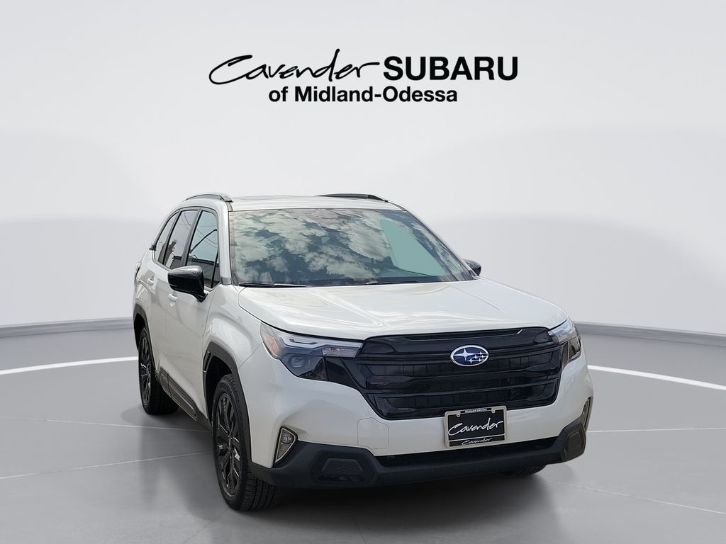 Crystal White Pearl 2026 Subaru Forester Sport Crossover AWD SUV / Crossover All-Wheel Drive Continuously Variable Transmission