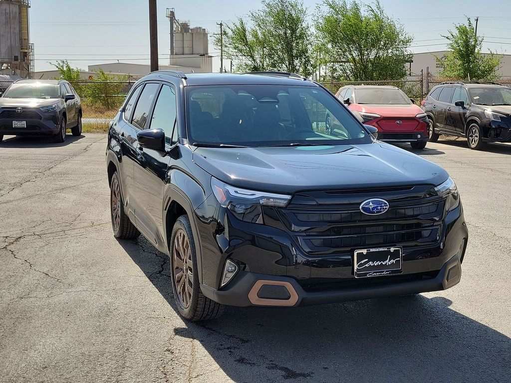 Crystal Black Silica 2026 Subaru Forester Sport Crossover AWD SUV / Crossover All-Wheel Drive Continuously Variable Transmission