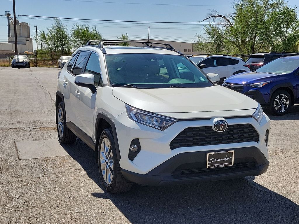 White (Blizzard Pearl) 2021 Toyota RAV4 XLE Premium AWD SUV / Crossover All-Wheel Drive 8-Speed Automatic