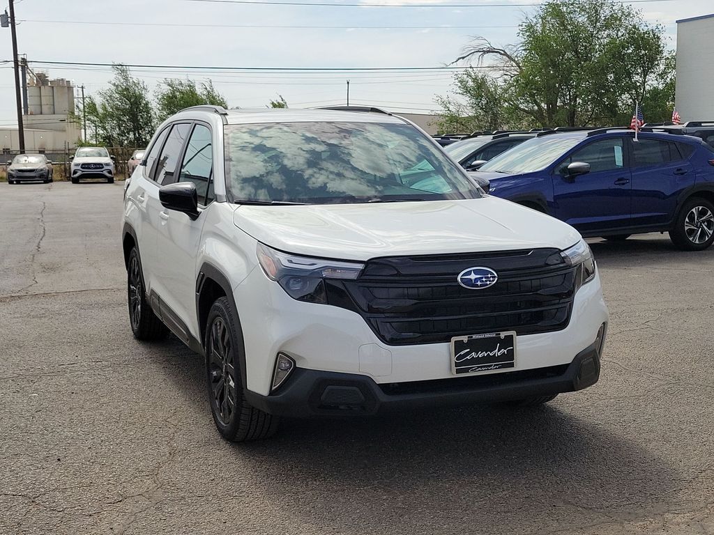 Crystal White Pearl 2026 Subaru Forester Sport Crossover AWD SUV / Crossover All-Wheel Drive Continuously Variable Transmission