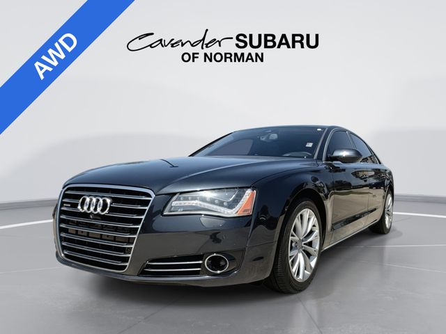 Night Blue Pearl Effect 2014 Audi A8 Sedan All-Wheel Drive 8-Speed Automatic