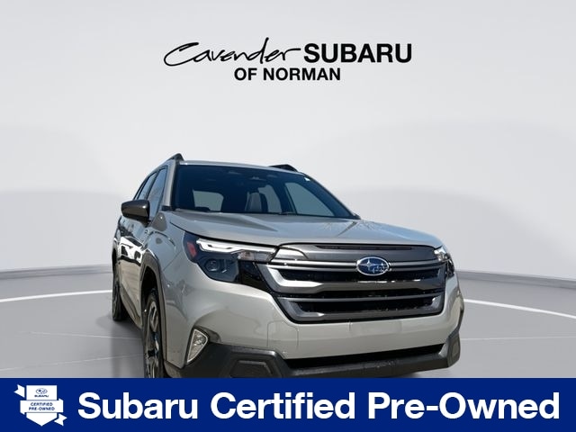 River Rock Pearl 2025 Subaru Forester Hybrid Premium AWD SUV / Crossover All-Wheel Drive Continuously Variable Transmission