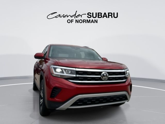 Aurora Red Metallic 2022 Volkswagen Atlas SUV / Crossover All-Wheel Drive 8-Speed Automatic