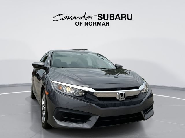Lunar Silver Metallic 2017 Honda Civic LX Sedan Front-Wheel Drive Continuously Variable Transmission