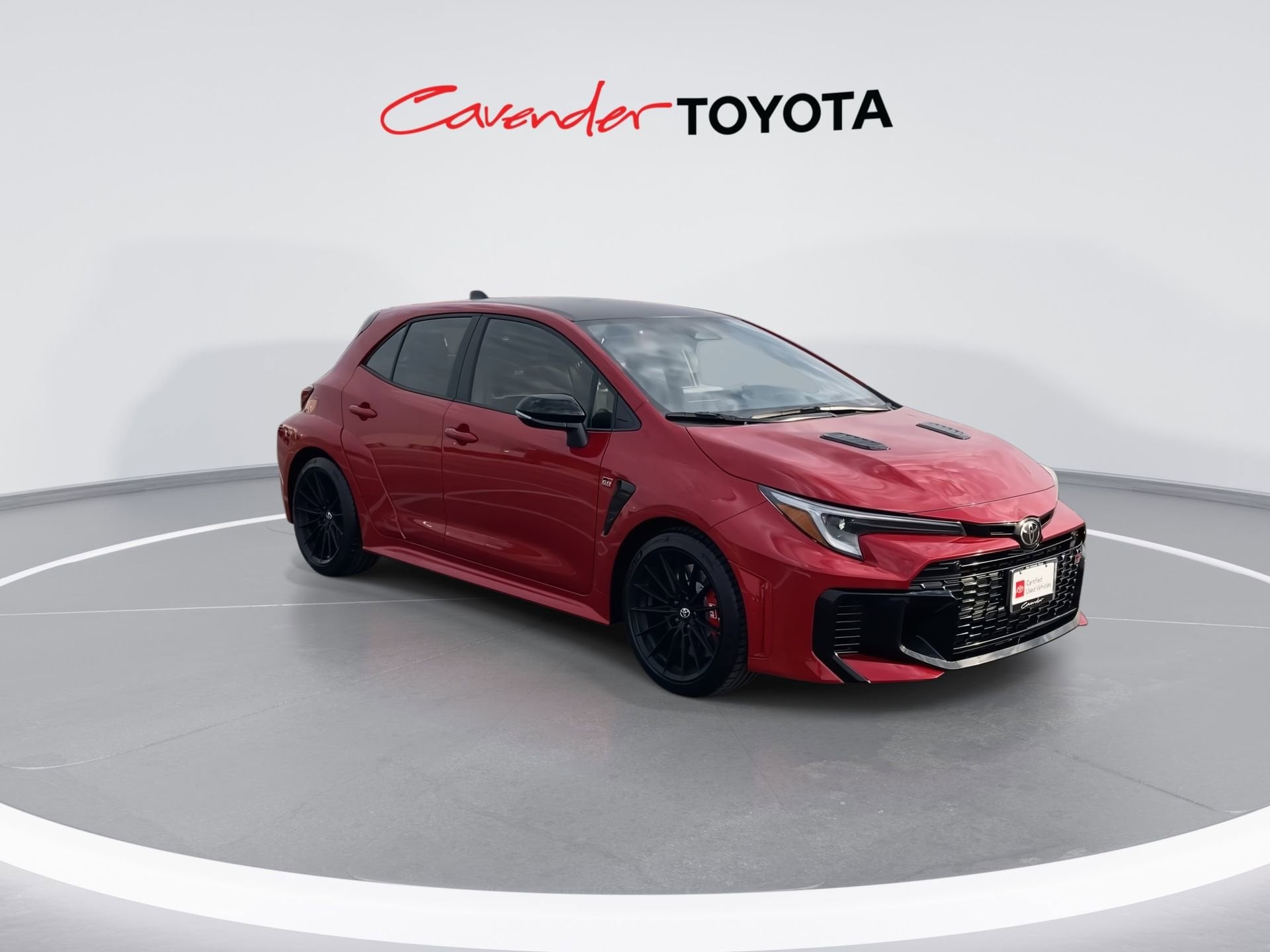 Certified 2025 Toyota GR Corolla Premium Plus with VIN JTNABAAEXSA017069 for sale in San Antonio, TX