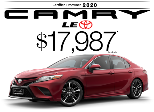 Click Here for Availability and Pricing from Cavender Toyota