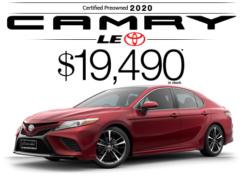 Click Here for Availability and Pricing from Cavender Toyota