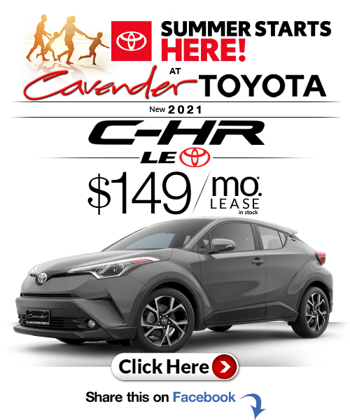 Click Here for Availability and
Pricing from Cavender Toyota