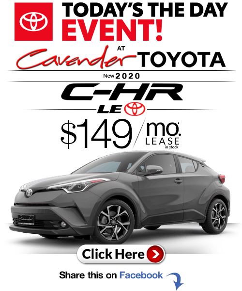 Click Here for Availability and
Pricing from Cavender
Toyota