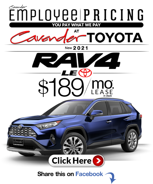 Click Here for Availability and Pricing from Cavender Toyota